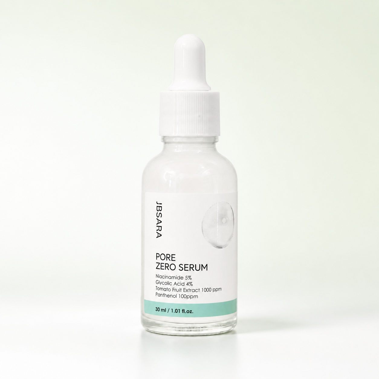 Pore Zero Korean Facial Serum – 5% Niacinamide + 4% Glycolic Acid for Smoother-Looking Skin Texture, 30 mL