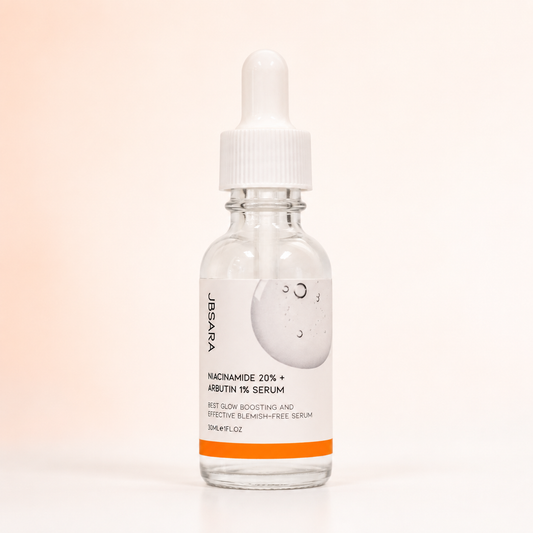 Niacinamide 20% + Arbutin 1% Korean Glow Serum – Hydrating Facial Serum for Smoother, Even-Looking Skin, 30 mL